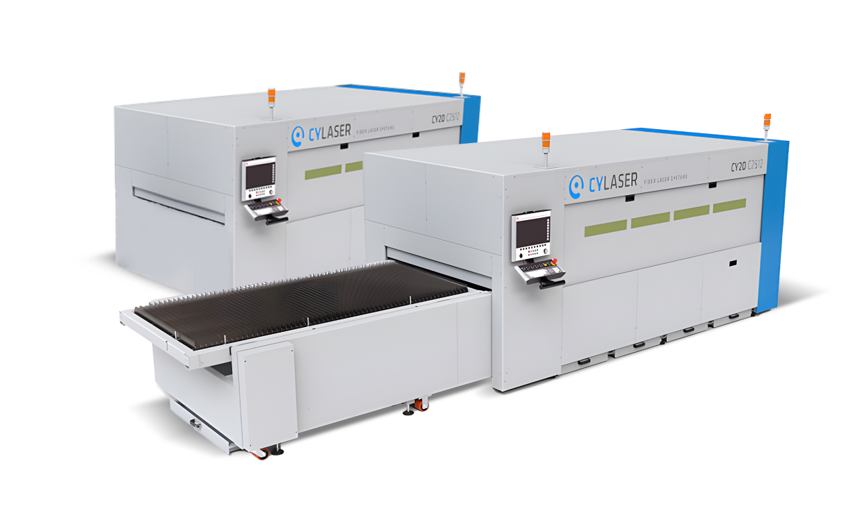 Cy-laser C2512 Fiber Laser Cutting System three-quarter view